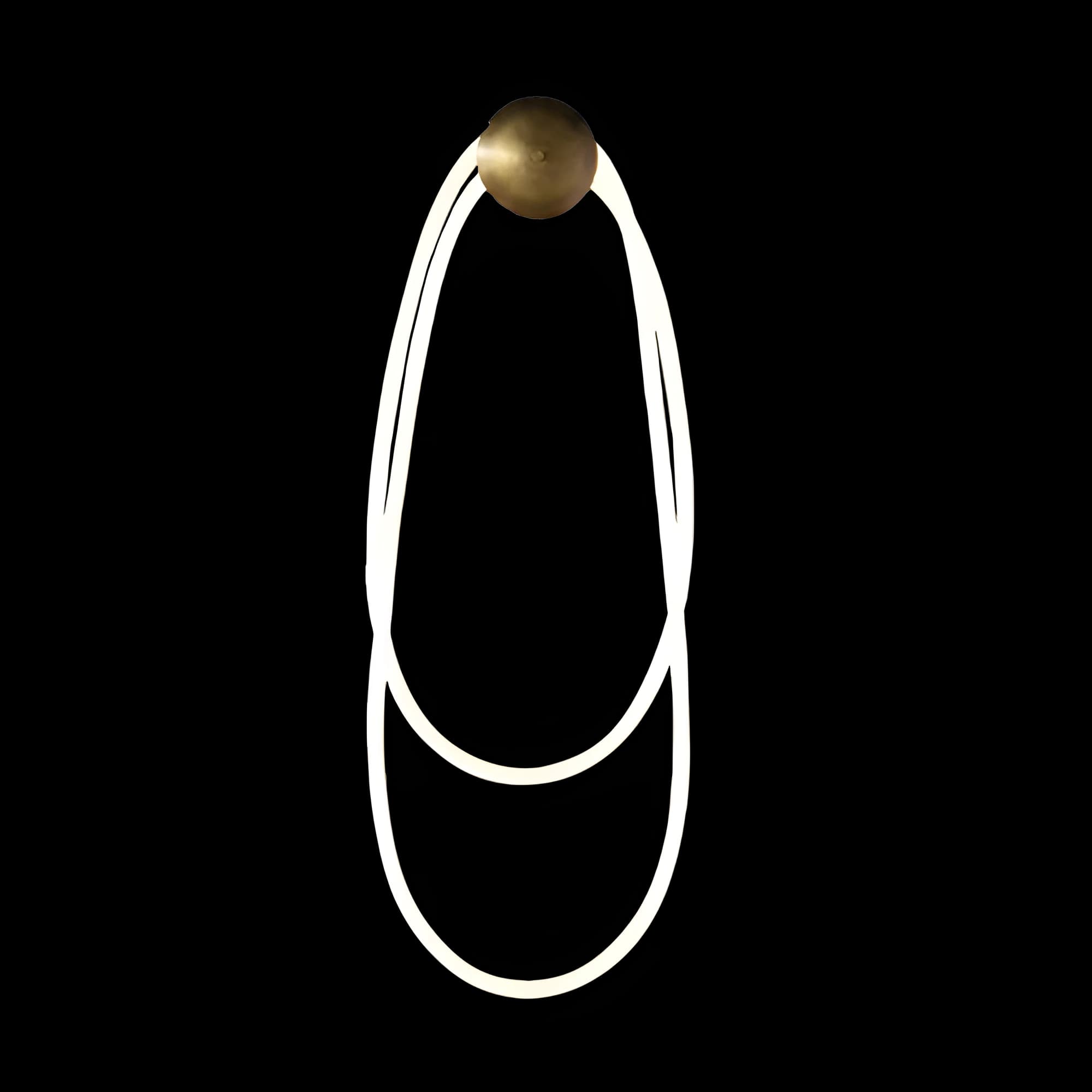 Aplique de pared Volni de metal y textil — Rodina