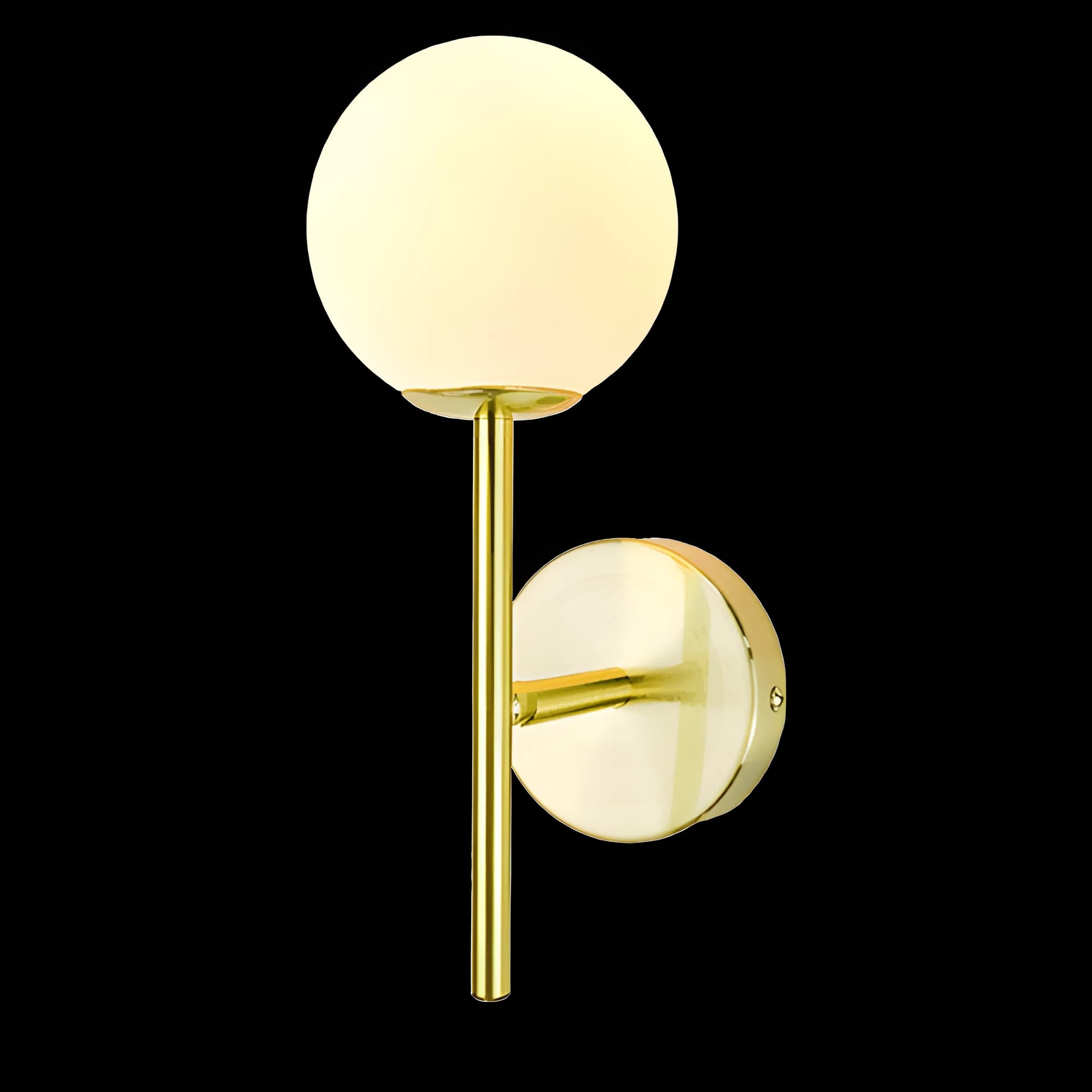 Aplique de pared Sfera T de metal y vidrio opalino — Rodina