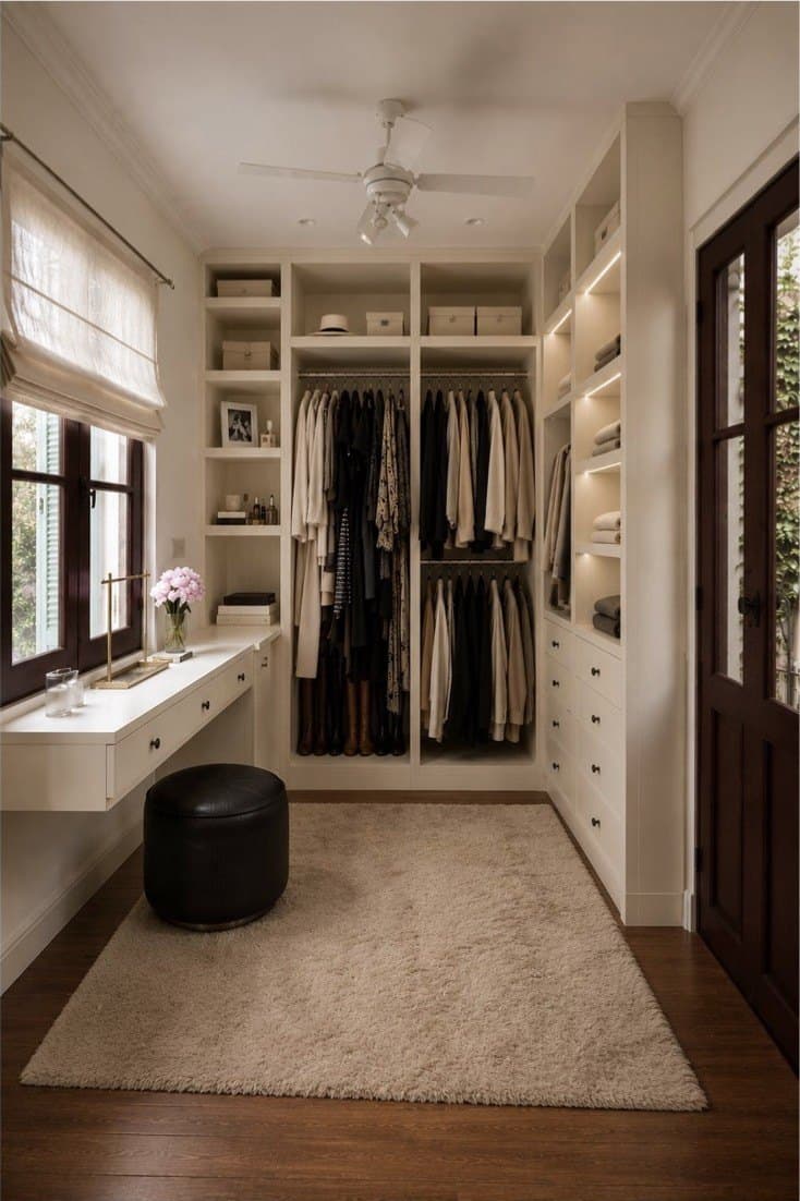 Vestidor con tocador